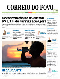 Capa do jornal Correio do Povo 28/11/2025