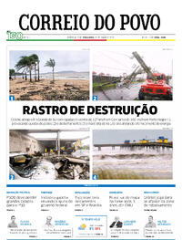 Capa do jornal Correio do Povo 29/07/2025