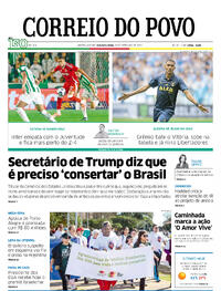 Capa do jornal Correio do Povo 29/09/2025