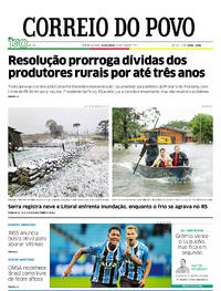 Capa do jornal Correio do Povo 30/05/2025