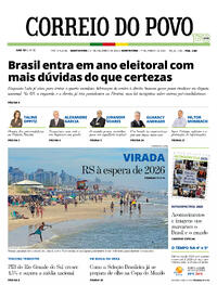 Capa do jornal Correio do Povo 31/12/2025