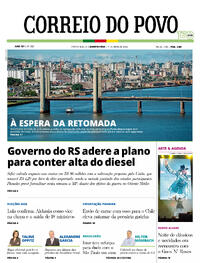 Capa do jornal Correio do Povo 01/04/2026