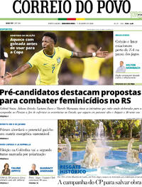 Capa Correio do Povo 01/06/2026