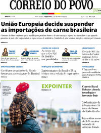 Capa Jornal Correio do Povo