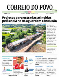Capa do jornal Correio do Povo 03/02/2026
