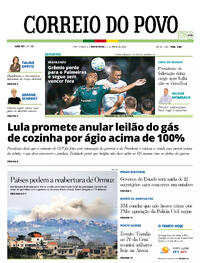 Capa do jornal Correio do Povo 03/04/2026