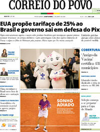 Capa Correio do Povo 03/06/2026