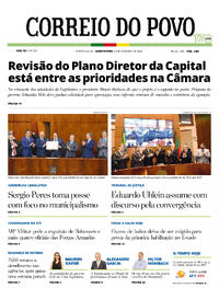 Capa do jornal Correio do Povo 04/02/2026