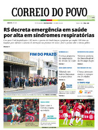 Capa do jornal Correio do Povo 04/05/2026