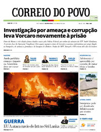 Capa do jornal Correio do Povo 05/03/2026