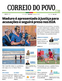 Capa do jornal Correio do Povo 06/01/2026