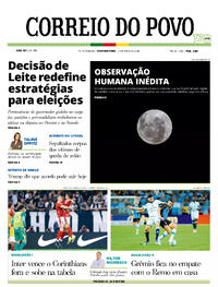 Capa do jornal Correio do Povo 06/04/2026