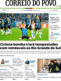 Capa do jornal Correio do Povo 06/08/2026
