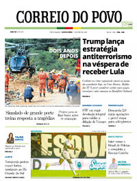 Capa do jornal Correio do Povo 07/05/2026