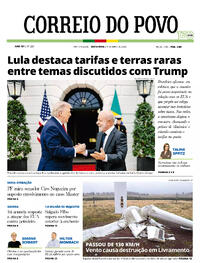 Capa do jornal Correio do Povo 08/05/2026