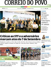 Capa Correio do Povo 08/09/2026