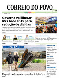 Capa do jornal Correio do Povo 10/04/2026