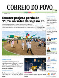 Capa do jornal Correio do Povo 11/03/2026