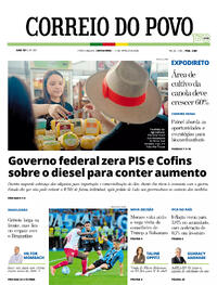 Capa do jornal Correio do Povo 13/03/2026