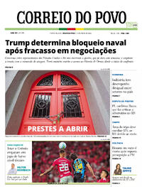 Capa do jornal Correio do Povo 13/04/2026
