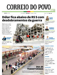 Capa do jornal Correio do Povo 14/04/2026