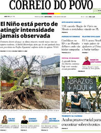 Capa Correio do Povo 14/08/2026