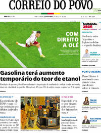 Capa Correio do Povo 15/07/2026