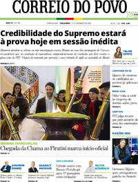 Capa Correio do Povo 15/09/2026