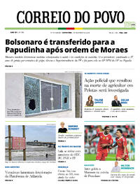 Capa do jornal Correio do Povo 16/01/2026