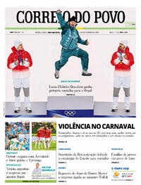 Capa do jornal Correio do Povo 16/02/2026