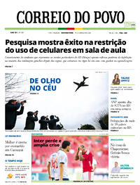 Capa do jornal Correio do Povo 16/03/2026
