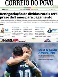Capa Correio do Povo 16/07/2026