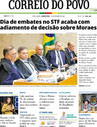 Capa Correio do Povo 16/09/2026