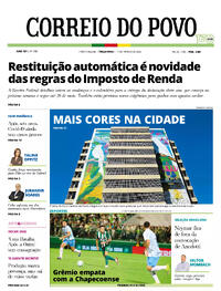 Capa do jornal Correio do Povo 17/03/2026