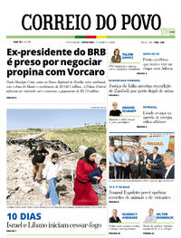 Capa do jornal Correio do Povo 17/04/2026
