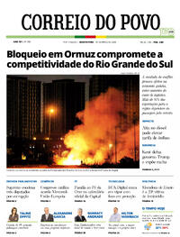 Capa do jornal Correio do Povo 18/03/2026