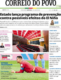 Capa Correio do Povo 18/06/2026