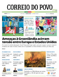 Capa do jornal Correio do Povo 19/01/2026