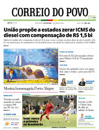 Capa do jornal Correio do Povo 19/03/2026