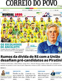 Capa Correio do Povo 19/05/2026