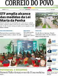 Capa Correio do Povo 20/08/2026
