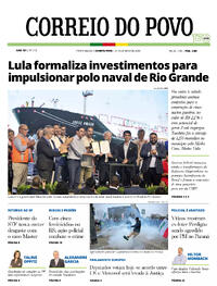Capa do jornal Correio do Povo 21/01/2026
