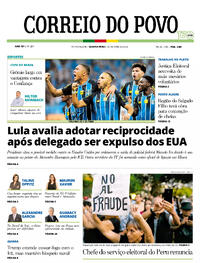 Capa do jornal Correio do Povo 22/04/2026