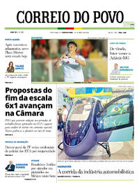 Capa do jornal Correio do Povo 23/04/2026