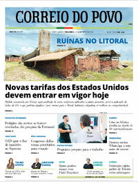Capa do jornal Correio do Povo 24/02/2026