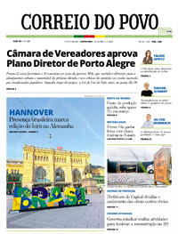 Capa do jornal Correio do Povo 24/04/2026