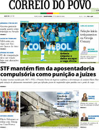 Capa Correio do Povo 27/05/2026
