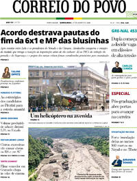 Capa Correio do Povo 27/08/2026