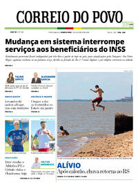 Capa do jornal Correio do Povo 28/01/2026