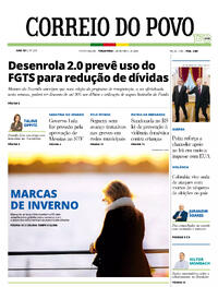 Capa do jornal Correio do Povo 28/04/2026